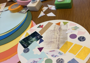 芸術士とあそぼう「すきなものコラージュ」