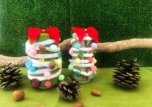 芸術士とあそぼう「ミシン糸がクリスマスツリーに大変身!!?」